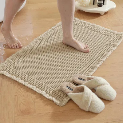 Produktbild von Badewannenmatte 50x80cm, Antirutsch, Schnelltrocknend, Waschbar, Braun
