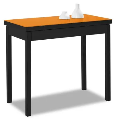 Buch-Klapptisch Küchentisch orange 80x40 bis 80x80 cm