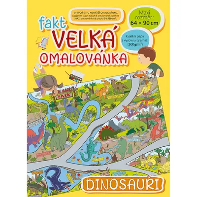 Image de Baloušek Impression d'une très grande page de coloriage Dinosaures