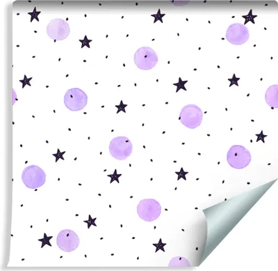 Produktbild von 10m VLIES TAPETE Rolle Kinderzimmer Aquarell Tupfen XXL