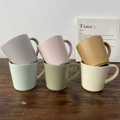 Produktbild von Set aus 6 Keramischen Kaffeetassen 400 ml