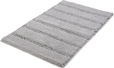 Produktbild von Kleine Wolke Badteppich MONROVIA Platinfarben 70 x 120 cm