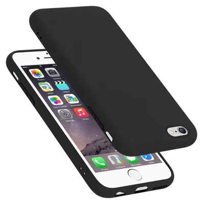 Obrázek produktu pro Cadorabo ochranné pouzdro pro Apple iPhone 6 / 6S v černé barvě kryt mobilního telefonu TPU pouzdro