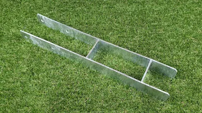 Produktbild von Pfostenanker H-Form 91 mm feuerverzinkt