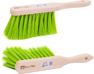 Produktbild von BawiTec Handfeger 28cm Kunststoffborsten neongrün Garten-Handbesen Gartenbesen