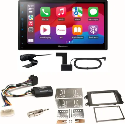 Produktbild von Pioneer SPH-DA77DAB CarPlay Android Auto Einbauset für Suzuki SX4 Fiat Sedici
