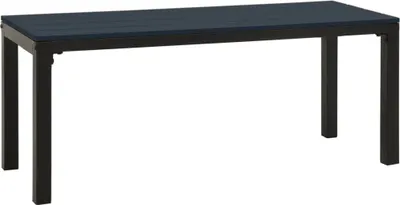 Image de vidaXL Banc de jardin 110 cm acier et WPC noir