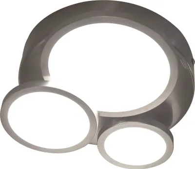 Produktbild von NOWA Deckenleuchte Metall silberfarben, 3x LED