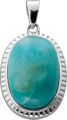 Produktbild von Larimar Anhänger Silber 925 hellblauer Edelstein 14.7ct