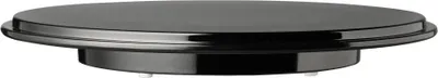 Produktbild von APS 469 Servier-/Tortenplatte, Ø 31 cm, Höhe 3,5 cm, Melamin, schwarz, mit Antirutsch-Füßchen