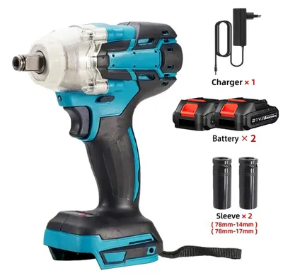 Image de Clé à chocs électrique - Clé à chocs sans fil - Coffret B - 18 V - Moteur sans balais - 520 Nm - Entraînement carré de 1,27 cm - Fonctionnement sur batterie