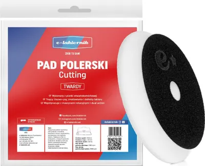 Produktbild von Hartes Polierpad 150mm mit Klettverschluss 125mm Schwammscheibe e-lakiernik