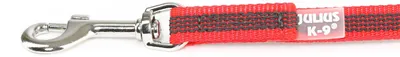 Zdjęcie produktu dla Color & Gray - Smycz gumowana - czerwono-szara 14 mm / 2 m z pętlą, maks. dla psów o wadze 30 kg