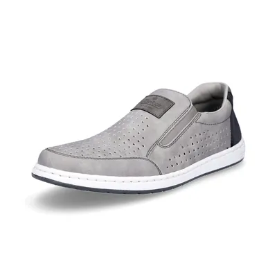 Obrázek produktu pro Rieker pánská nazouvací nízká obuv elastická perforovaná 18267, velikost:44 EU, barva:Grey
