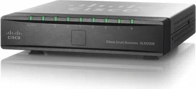 Zdjęcie produktu dla Cisco SLM2008 PoE, Zarządzany, L2, Gigabit Ethernet (10/100/1000), Pełny dupleks, Obsługa PoE