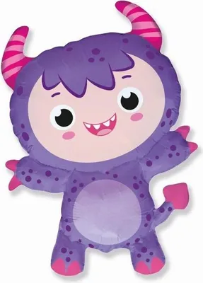 Immagine prodotto di Palloncino in foil 24 FX - Piccolo mostro (viola)