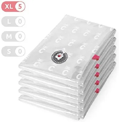 Zdjęcie produktu dla worki do przechowywania próżniowego 130 x 80 cm rozmiar XL 5 sztuk