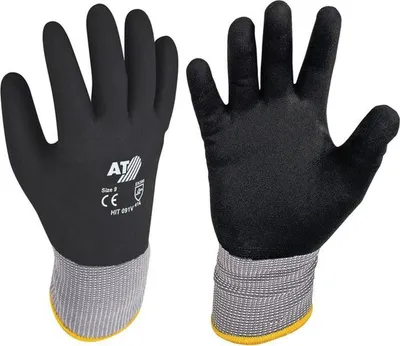 Produktbild von ASATEX Handschuhe Hit Flex V schwarz Gr. 9 - HIT091V/9