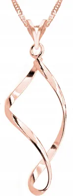 Produktbild von Vergoldete Spirale Halskette, 925er Silber