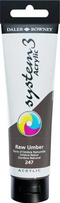 Produktbild von Daler Rowney System3 Acrylfarbe Raw Umber 150 ml 1 stk