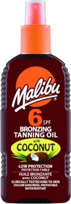 Immagine prodotto di Malibu Bronzing Olio abbronzante con cocco SPF6 200ml