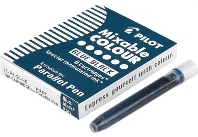 Produktbild von Pilot Set of 6 Cartridges for Parallel Pen, Blau