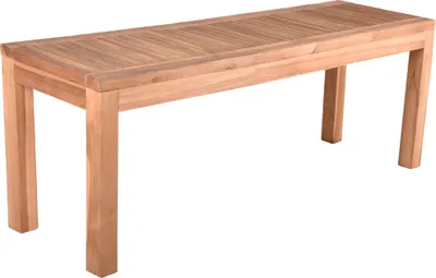 Produktbild von 2-er Gartenbank GAZA-120 aus Teakholz massiv, B/H/T: ca. 120/45/35 cm