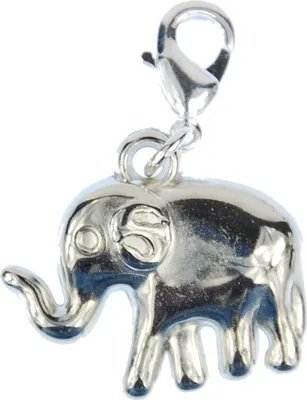 Produktbild von Elefant Charm Anhänger Bettelarmband Miniblings Charms Afrika silber 20mm