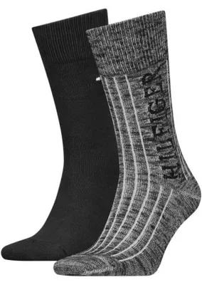 Zdjęcie produktu dla Skarpety męskie Tommy Hilfiger 701224900 czarny 2 PACK - Socks: 39-42 2PAK