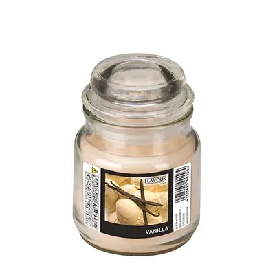Produktbild von 6 Gala Flavour by GALA Bonbonglas mit Wachsfüllung Ø 63 mm, 85 mm creme - Vanilla 96932 Duftkerzen mit Deckel Design-Kerzen