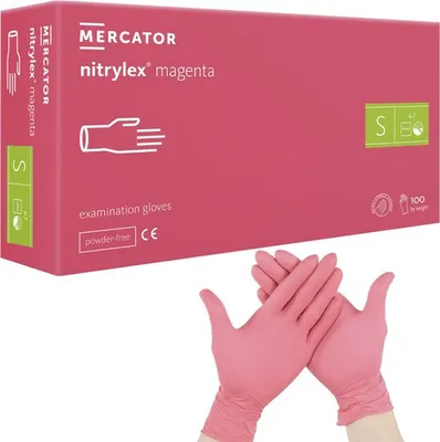 Immagine prodotto di Guanti in nitrile 100 pz. S - rosa