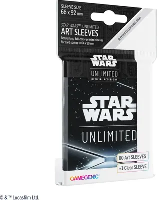 Zdjęcie produktu dla Star Wars: Unlimited Art Sleeves - grzbiet karty czarny