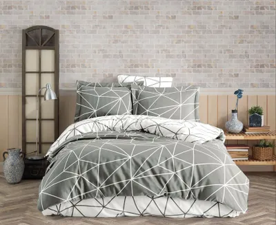 Obrázok produktu pre L'Essentiel Linge de Maison, Metaverse, Súprava perín Ranforce, sivá, 100 % BAVLNA RANFORCE, 160 x 220 cm
