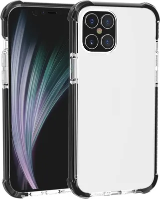 Produktbild von Mobigear Full Bumper iPhone 12 Pro Hülle Hardcase Backcover Stoßfest - Schwarz