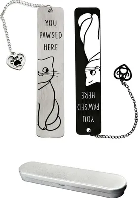 Image de Marque-page en acier pour les amoureux des chats