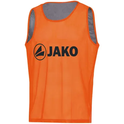 Produktbild von Jako Kennzeichnungshemd Reverse - Neonorange / Steingrau