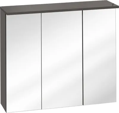 Image de Armoire de toilette armoire murale salle de bain avec miroir 80 cm éclairage LED