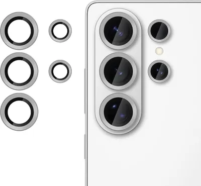 Produktbild von Kamera Schutzglas Linsenschutz für Samsung Galaxy S26 Ultra 9H Hartglas Grau