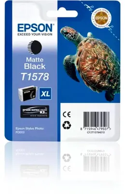 Produktbild von Epson T1578 Druckerpatrone 1 Stück(e) Original Hohe (XL-) Ausbeute Schwarz