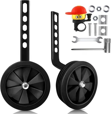 Obrázok produktu pre Stabilizátory na bicykel 1 pár, nastaviteľné pomocné kolieska na bicykel, pre učenie bicyklovania