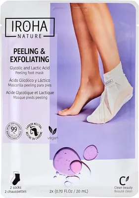 Imagen del producto de Calcetines exfoliantes con lavanda, 1 par, para pies secos y ásperos