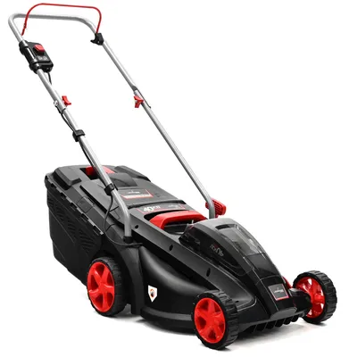 Produktbild von Akku-Rasenmäher Lehmann LGALM-4037 40 V, 37 cm, 40-l-Fangkorb, KI-generiertes Bild