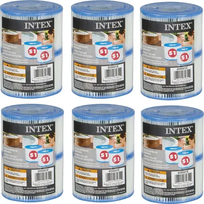 Produktbild von 12x Intex Filterkartusche Spa S1 Filterpatrone Ersatzfilter 29001