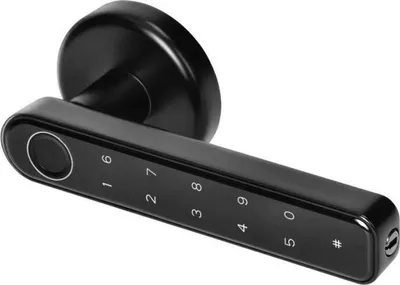 Obrázek produktu pro Chytrá klika s dotykovou klávesnicí a čtečkou otisků prstů ORNO VIRONE CDL-1/B , Bluetooth 4.0, černá