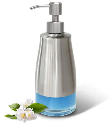 Produktbild von Seifenspender Edelstahl, 300 ml, mit Etiketten, für Küche und Bad
