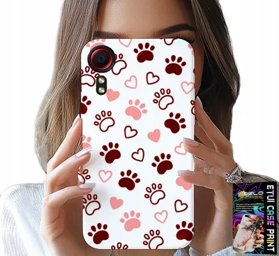 Obrázek produktu pro Pouzdro Pro Samsung Galaxy Xcover 5 - Psí Tlapky Na Bílém Pozadí, Pes, Kočka, Medvěd