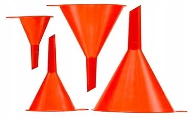 Produktbild von No-Name 4-teiliges Trichter Set für Kraftstoff Wasser