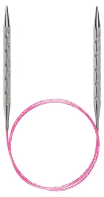 Rundstricknadel 120 cm (47") – 2,00 mm, Metall/Kunststoff, rosa