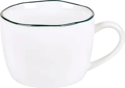 Produktbild von LAMBERT Kaffeetasse Piana Porzellan Weiß Basaltgrau (300ml)
