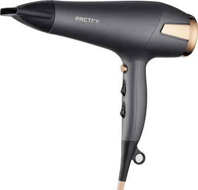 Obrázok produktu pre Pretfy Fén na vlasy Starostlivosť o vlasy Fén na vlasy s negatívnymi iónmi 2500 W 2 rýchlosti 3 nastavenia tepla Fény na rýchle sušenie vlasov s nástavcom Difuzér a koncentrátor